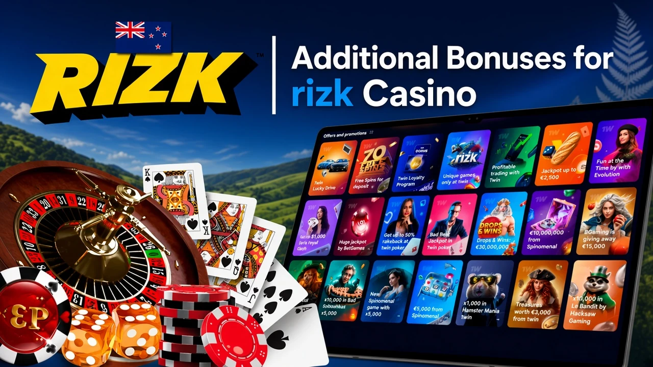 Mobile app showing casino game offers like loyalty program and free spins with poker chips and cards